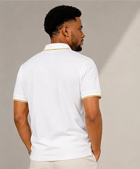 Sternian Signature Polo- White Sternian