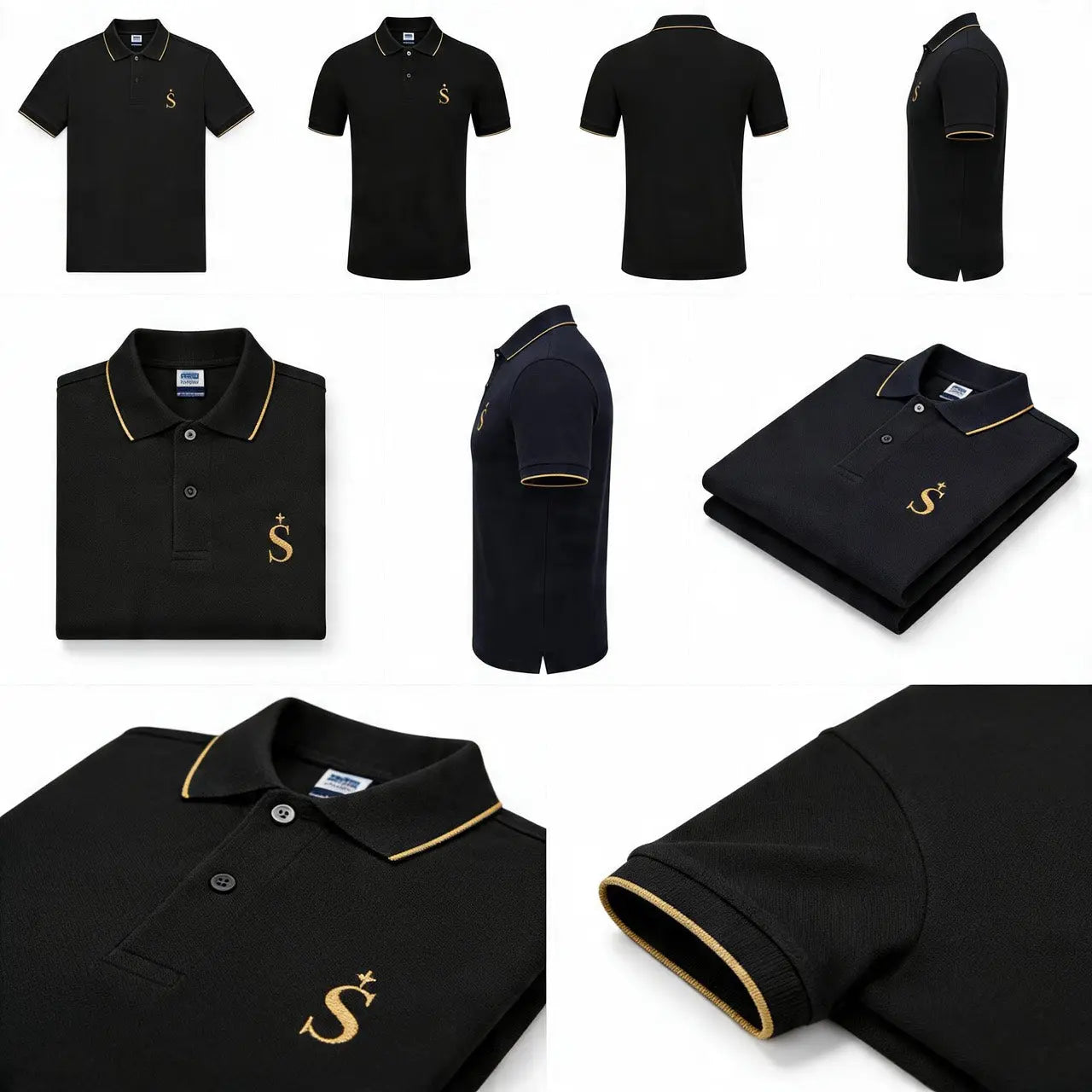 Sternian Signature Polo- Black | Modern luxury Polo Sternian