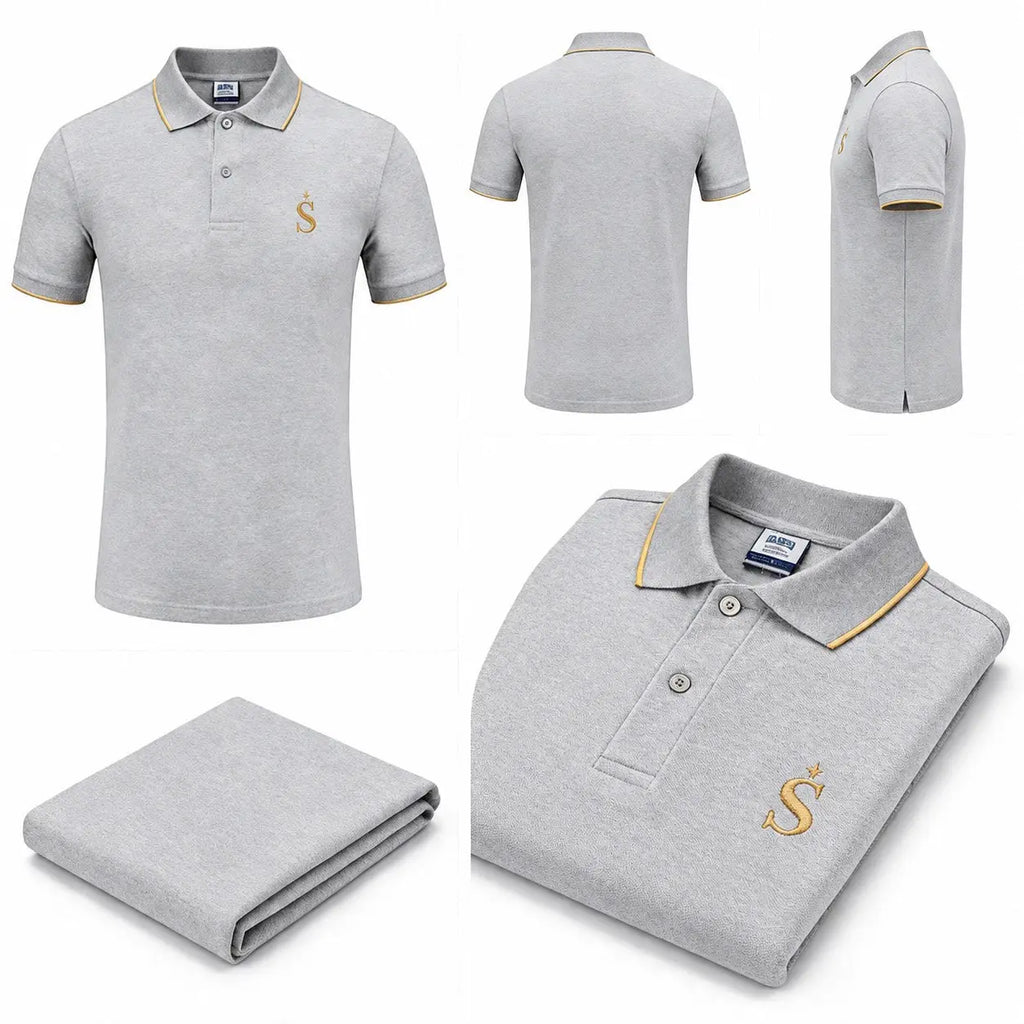 Polo t-shirt Sternian signature | Gray emphrey Sternian