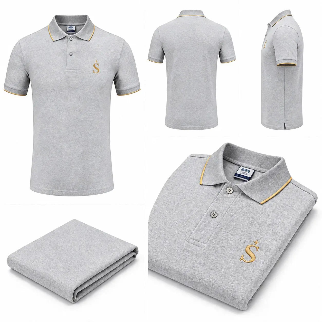 Polo t-shirt Sternian signature | Gray emphrey Sternian