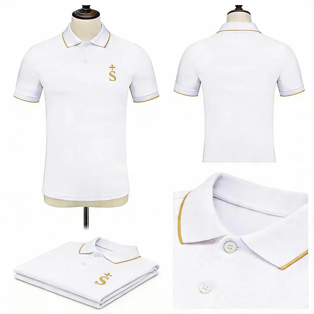 Sternian Signature Polo- White Sternian