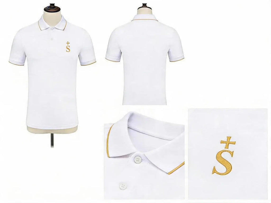 Sternian Signature Polo- White Sternian